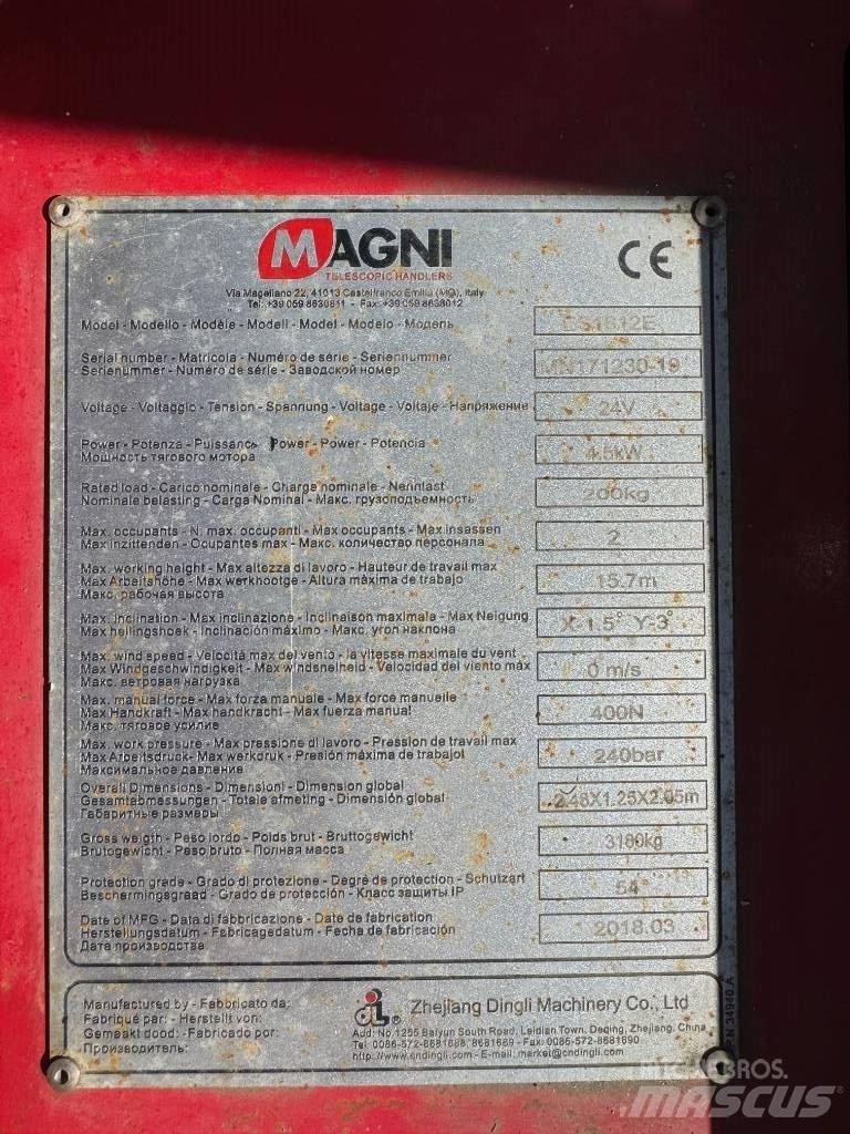 Magni ES 1612 E Makazaste platforme