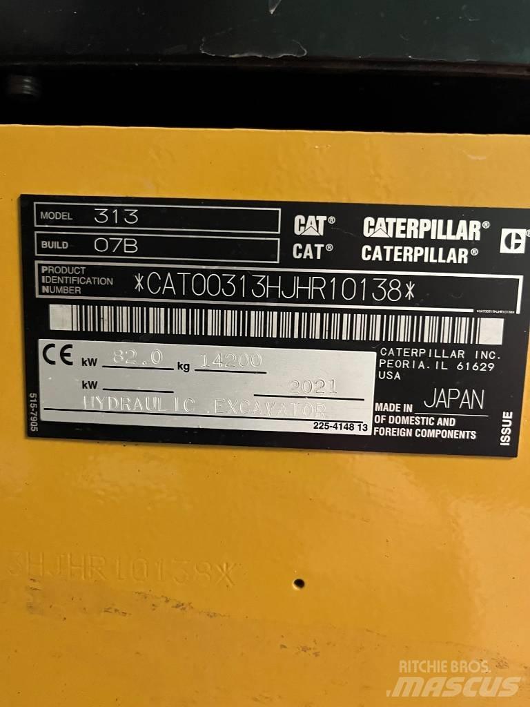 CAT 313 Next Gen Bageri guseničari