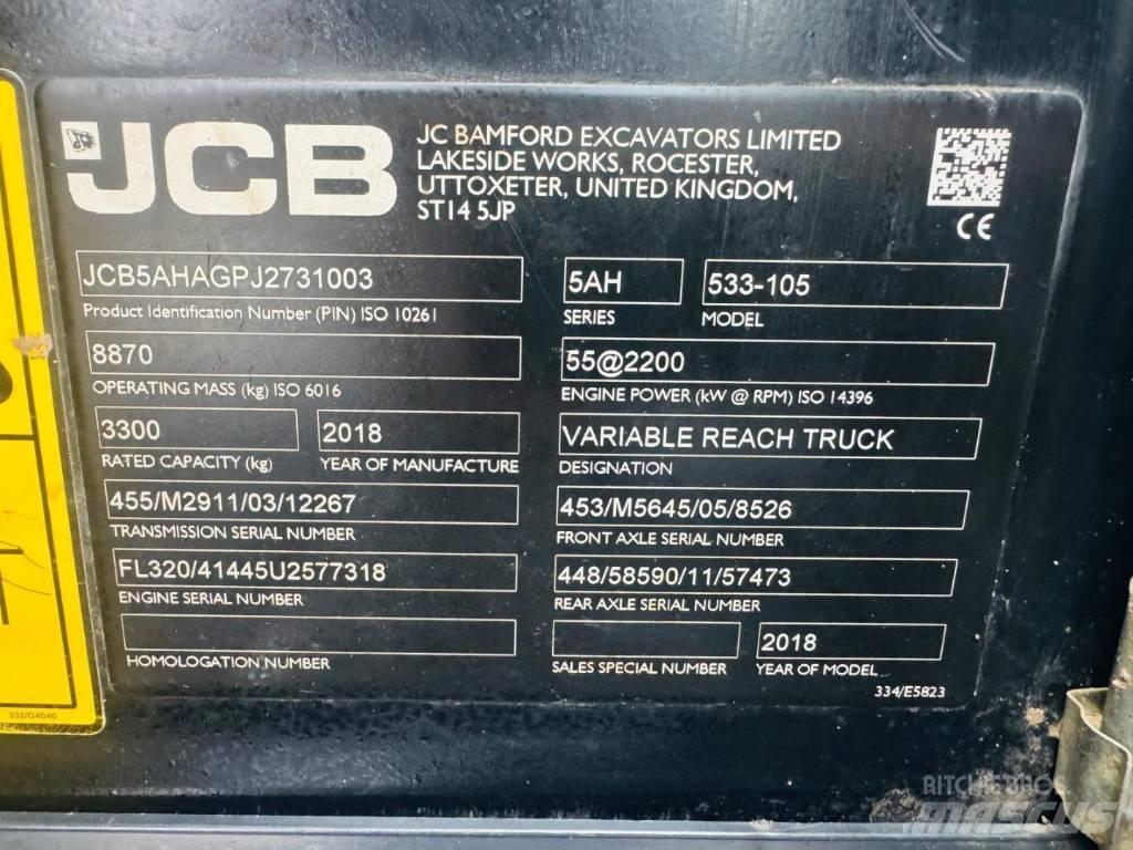JCB 533-105 Teleskopski viljuškari