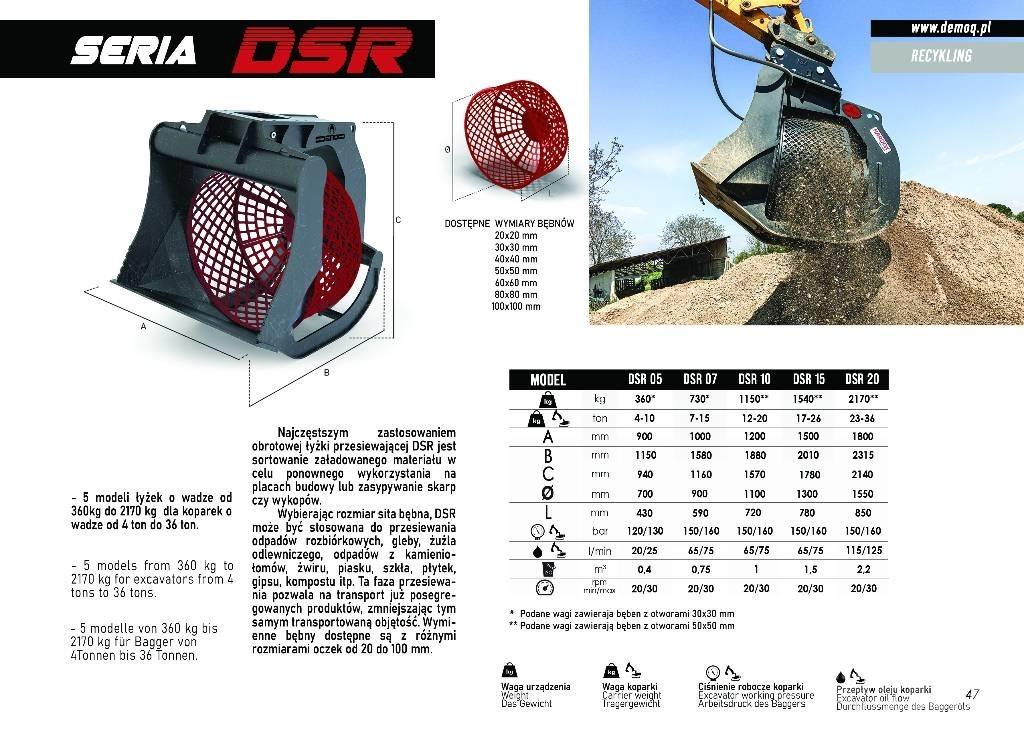  DEMOQ DSR15 Korpe za prosijavanje