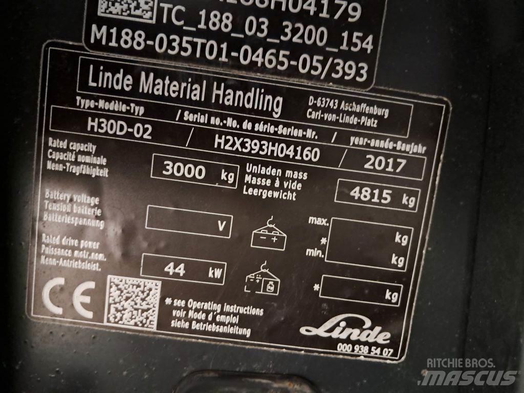 Linde H30D-02 Dizelski viljuškari