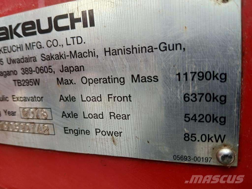Takeuchi TB 295 W Bageri točkaši