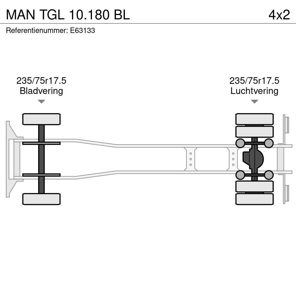 MAN TGL 10.180 BL Sanduk kamioni