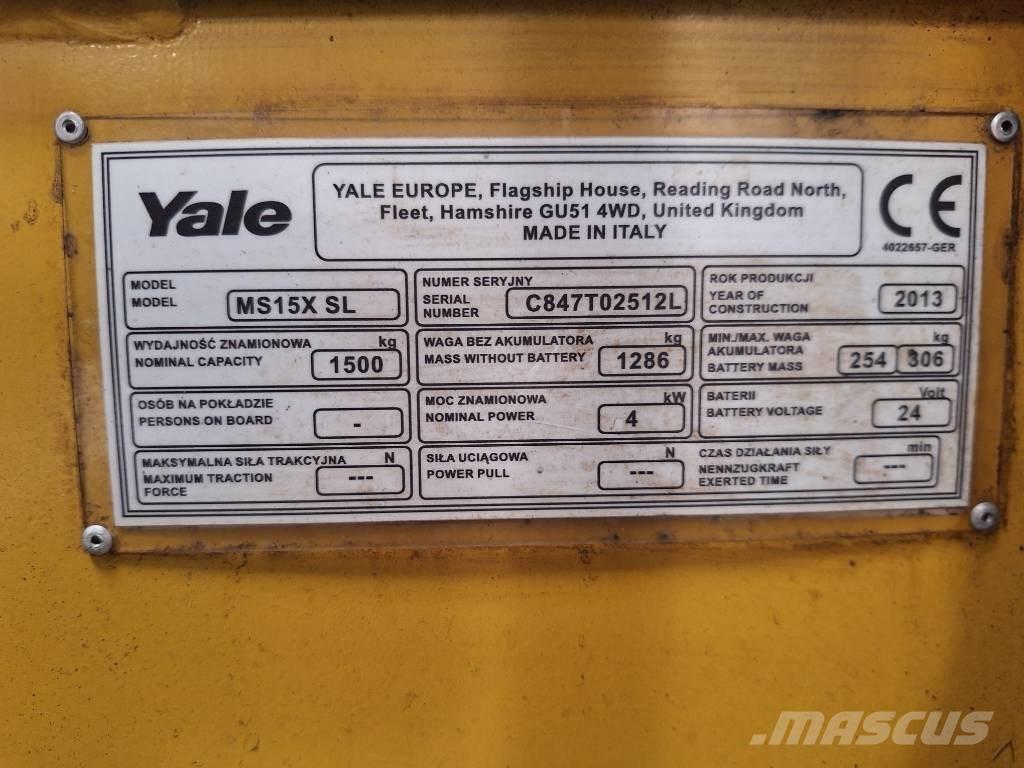 Yale MS 15x IL Viljuškari - ostalo