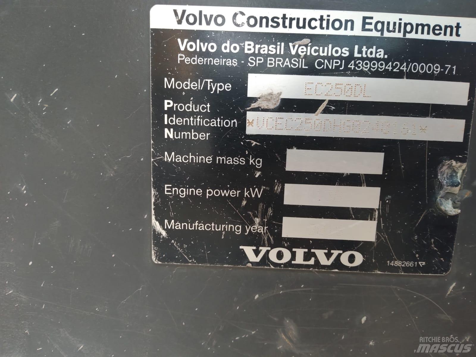 Volvo EC 250 D L Bageri guseničari