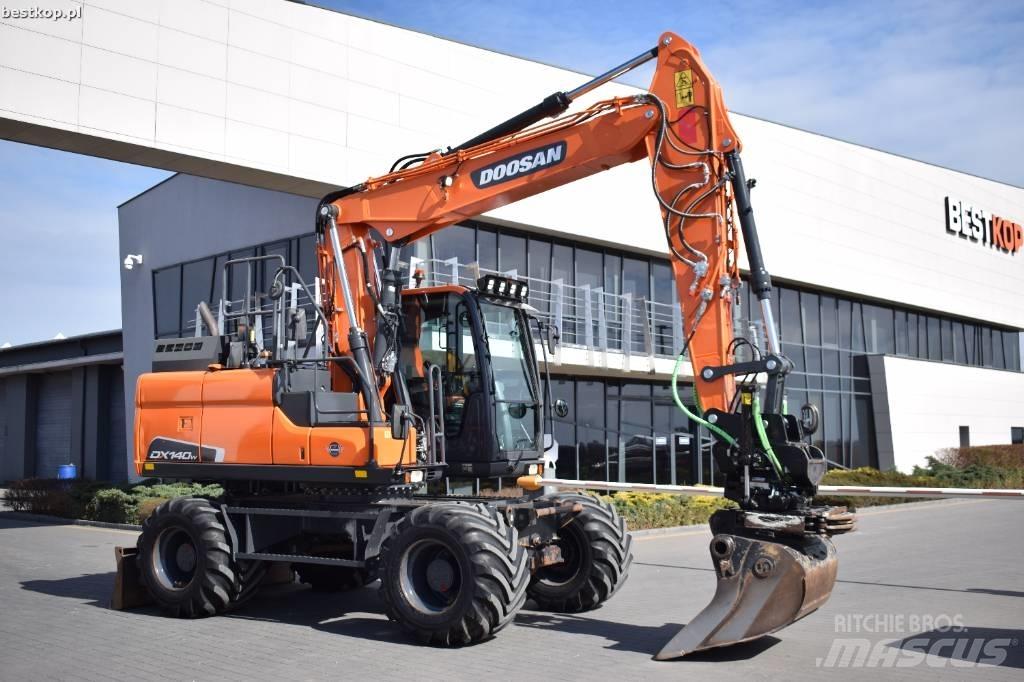Doosan DX 140 W-5 Bageri točkaši
