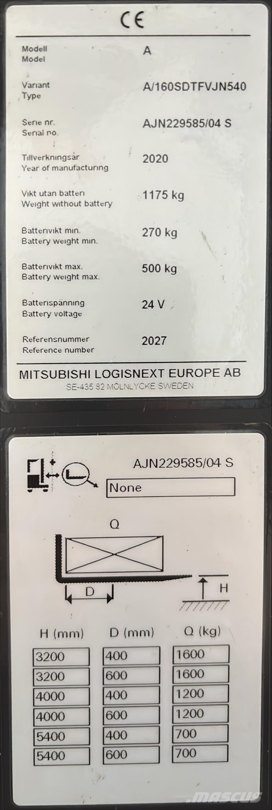 Atlet A160 Samopogonski ručni viljuškari