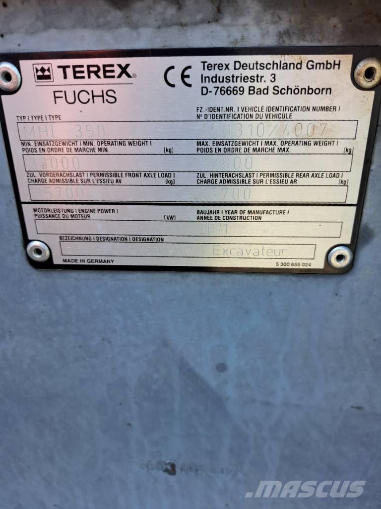 Fuchs MHL 350 E Bageri za prenos primarnih/sekundarnih sirovina