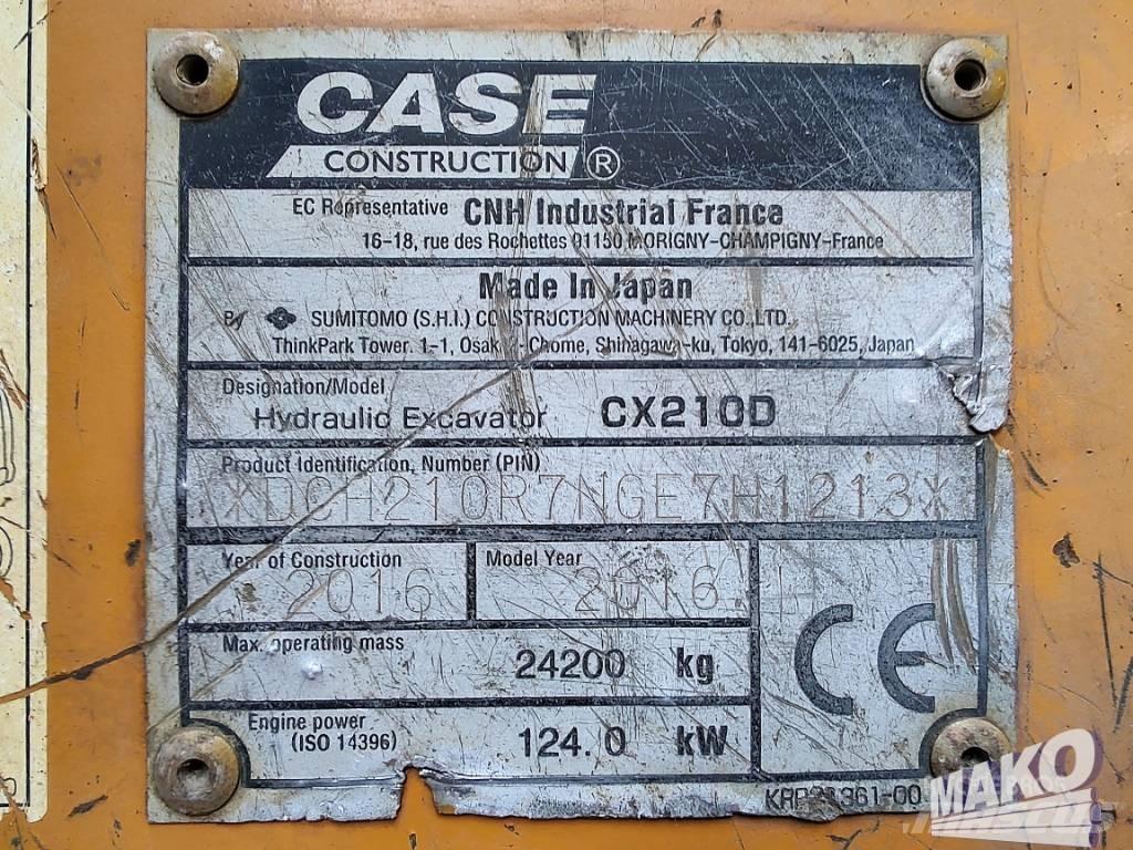 CASE CX 210 D Bageri guseničari