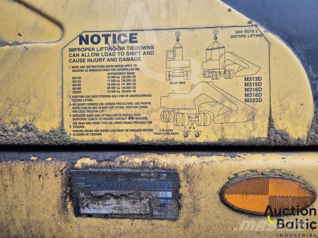 CAT M 318 D Bageri točkaši