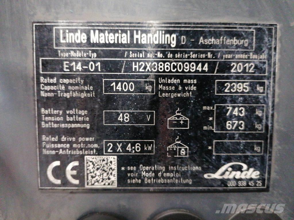 Linde E14-01 Električni viljuškari