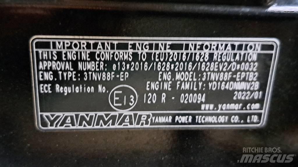 Yanmar 3TNV88F-EPTB2 Motori za građevinarstvo