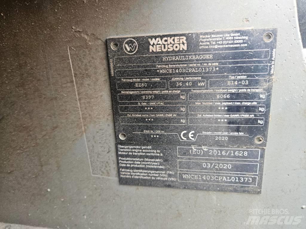 Wacker Neuson EZ 80 Midi bageri 7t – 12t