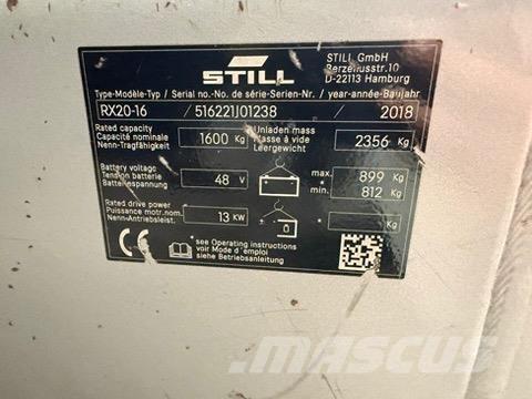 Still RX20-16 Električni viljuškari