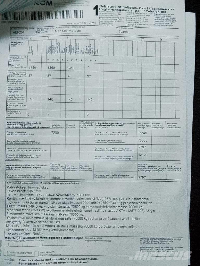 Scania R 480 LB Kiperi kamioni