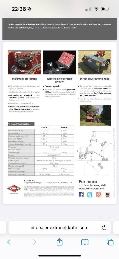 Kuhn E4745 M Ostale mašine za put i sneg