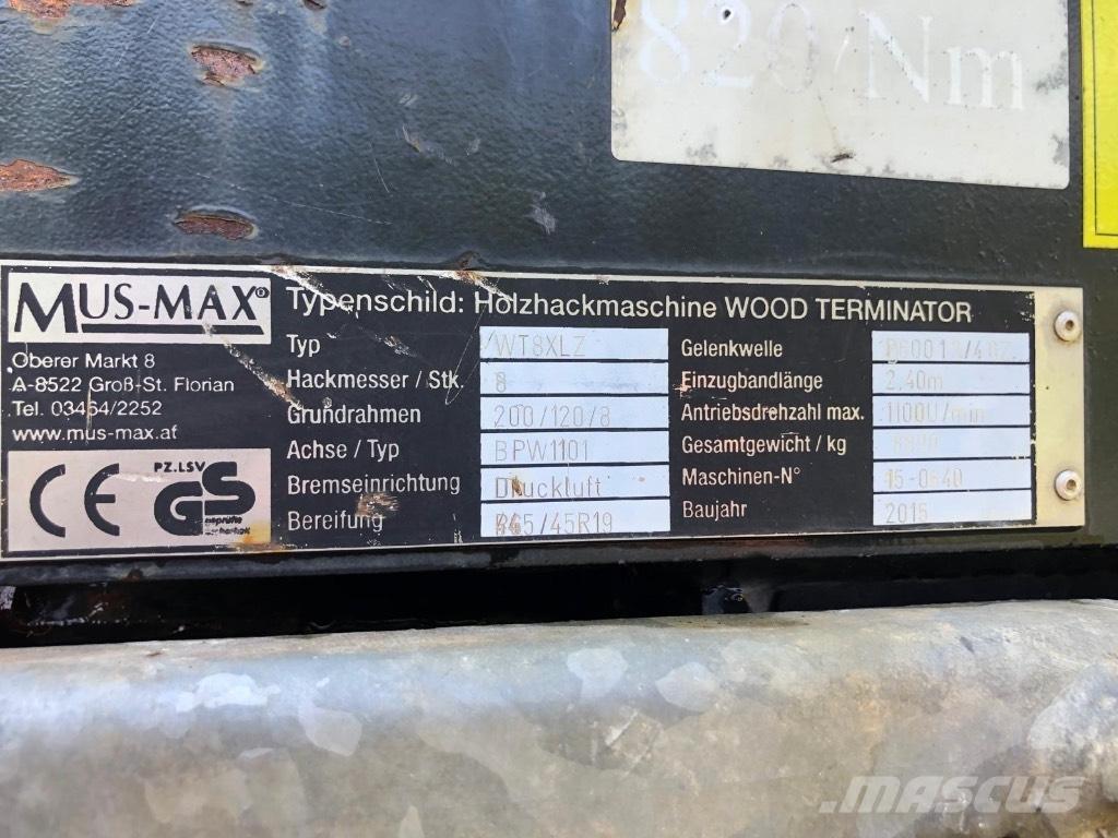 Mus-Max WT8XLZ Drobilice drva / čiperi
