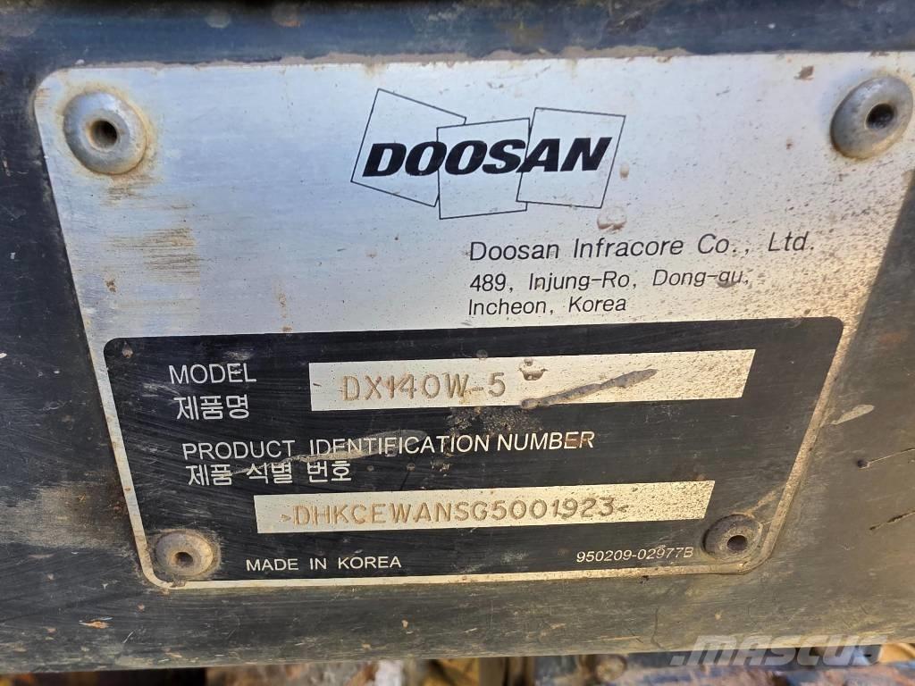 Doosan DX140W-5 Bageri točkaši