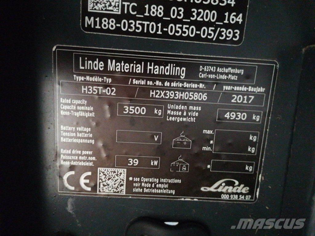 Linde H35T-02 Plinski viljuškari