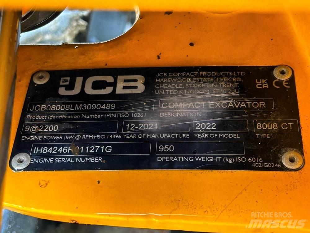 JCB 8008 Mini bageri < 7t
