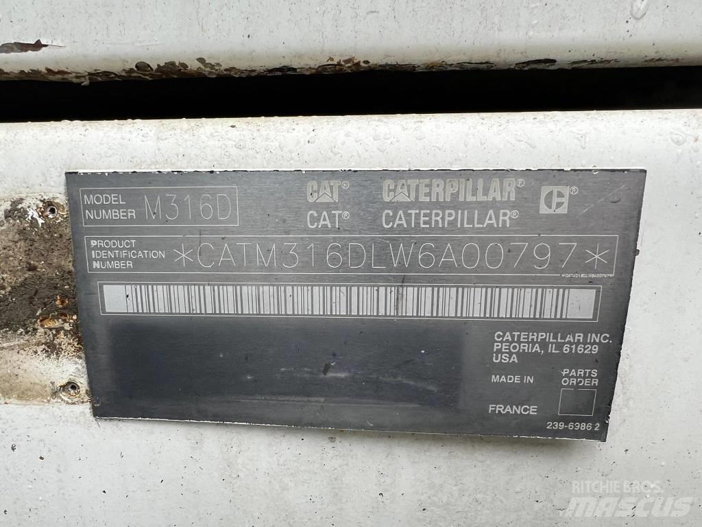 CAT 316 d Bageri točkaši