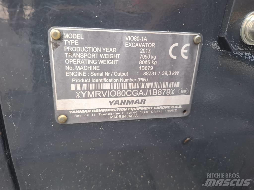 Yanmar Vio 80-1A Midi bageri 7t – 12t