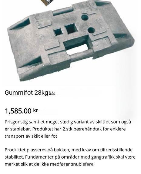  Skiltfot Ostale komponente za građevinarstvo