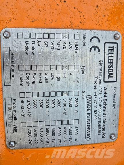 Tellefsdal K 70 Snežne daske i plugovi