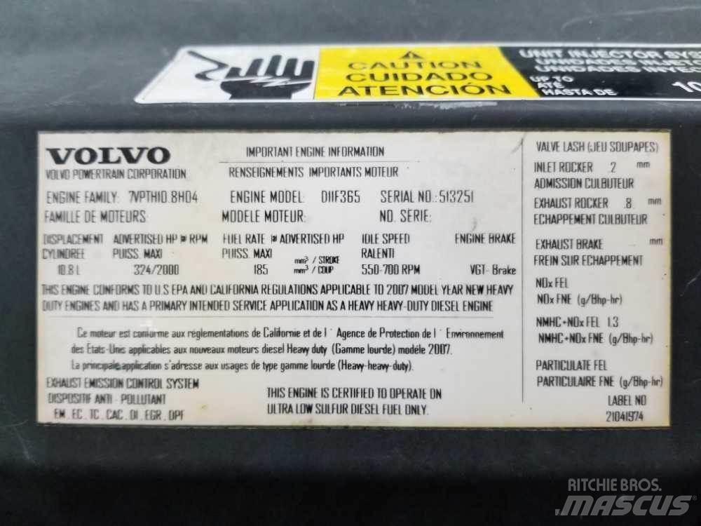 Volvo D11F Kargo motori