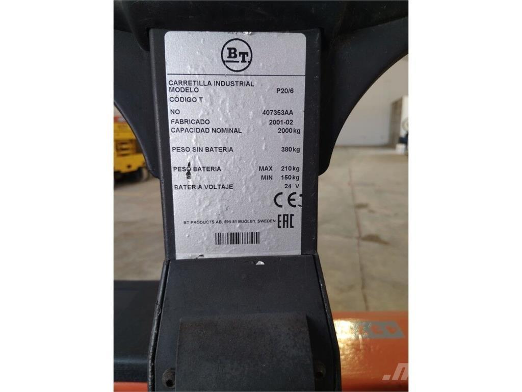 BT P20 Nisko podizni električni viljuškar