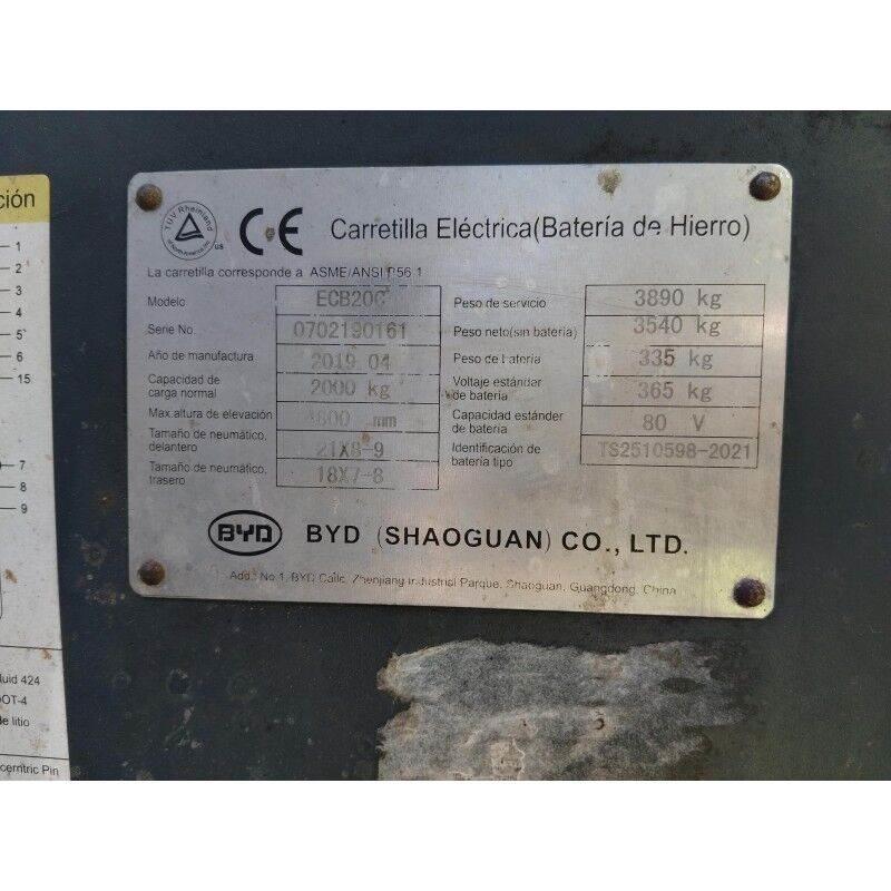 BYD ECB200C Električni viljuškari