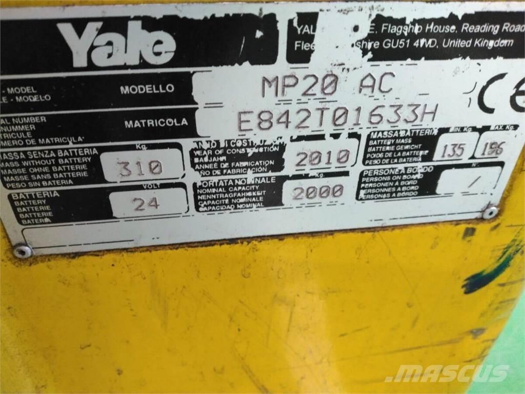 Yale MP20 Nisko podizni električni viljuškar