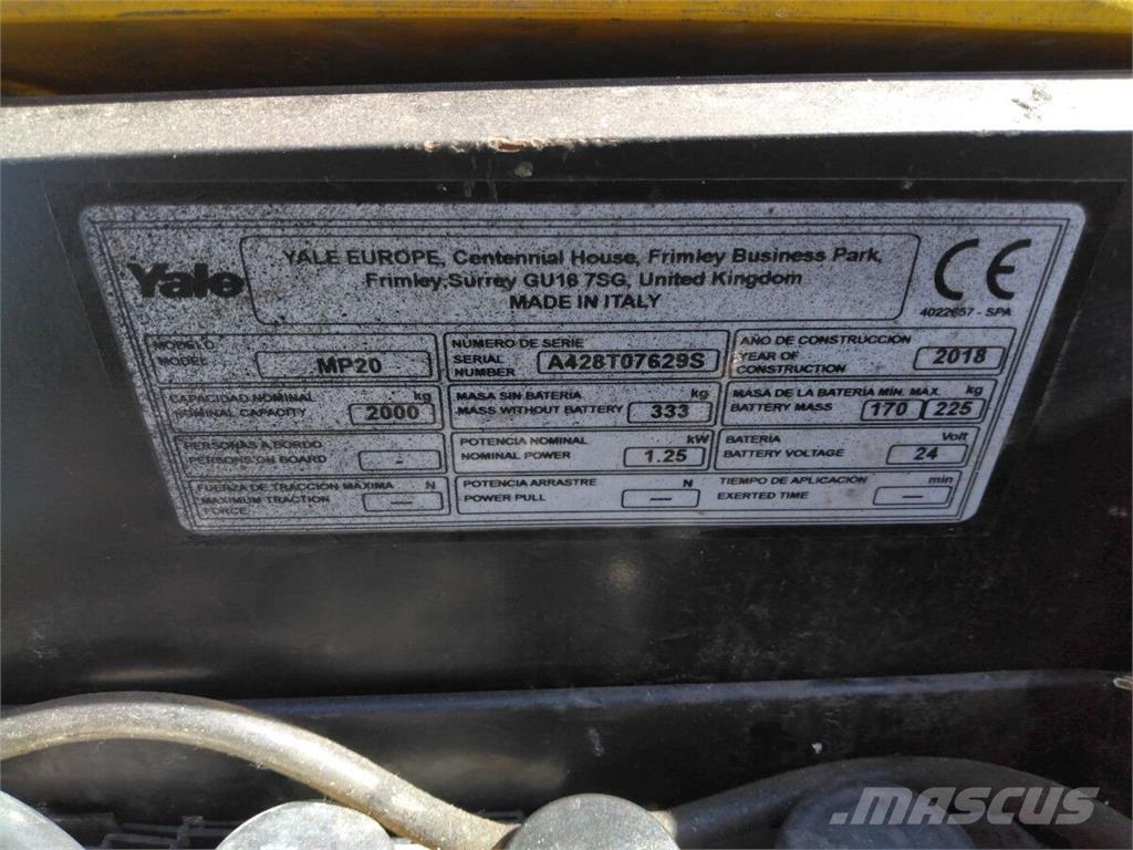 Yale MP20 Ostalo