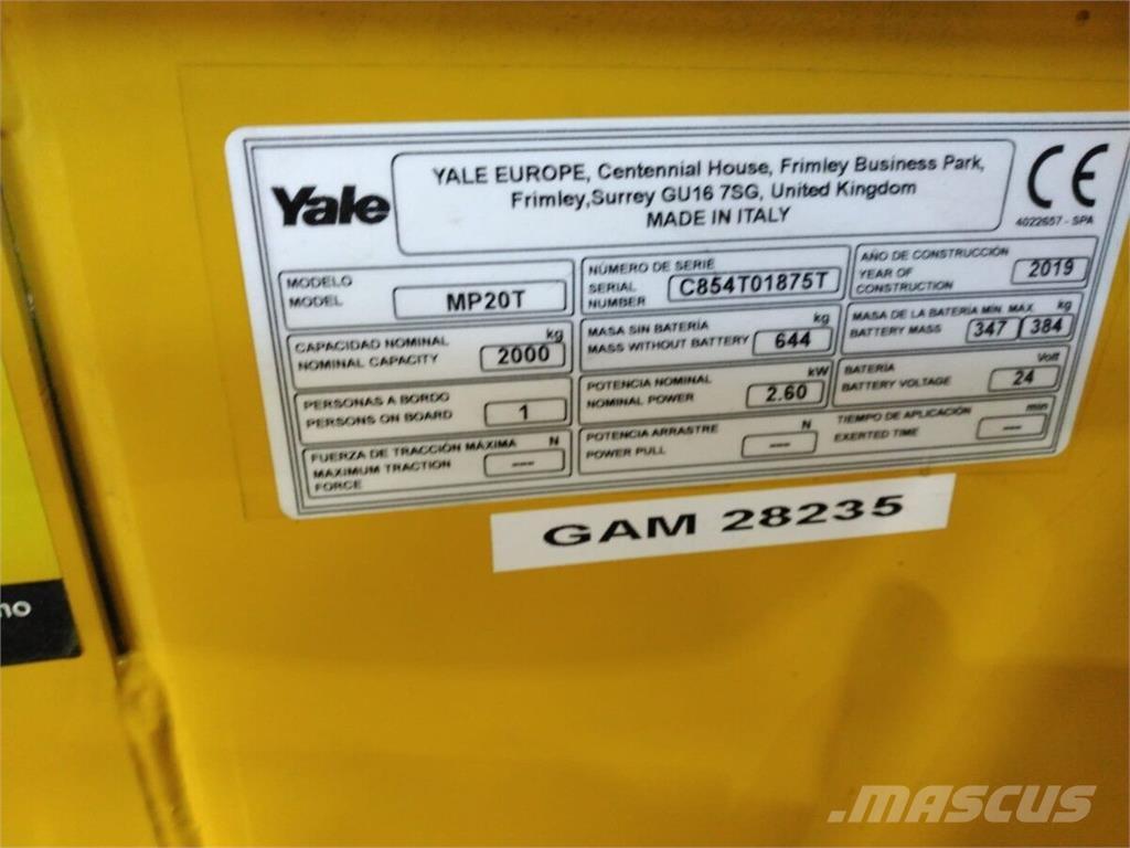 Yale MP20T Ostalo