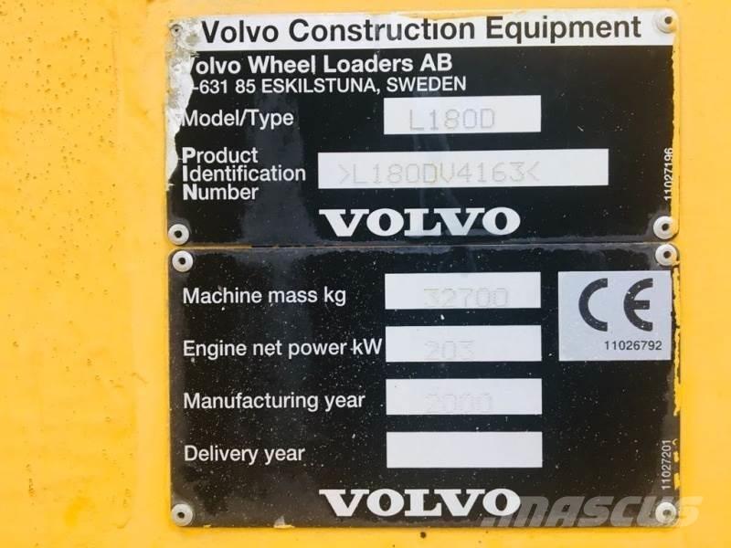 Volvo L 180 D HL Utovarivači na točkove