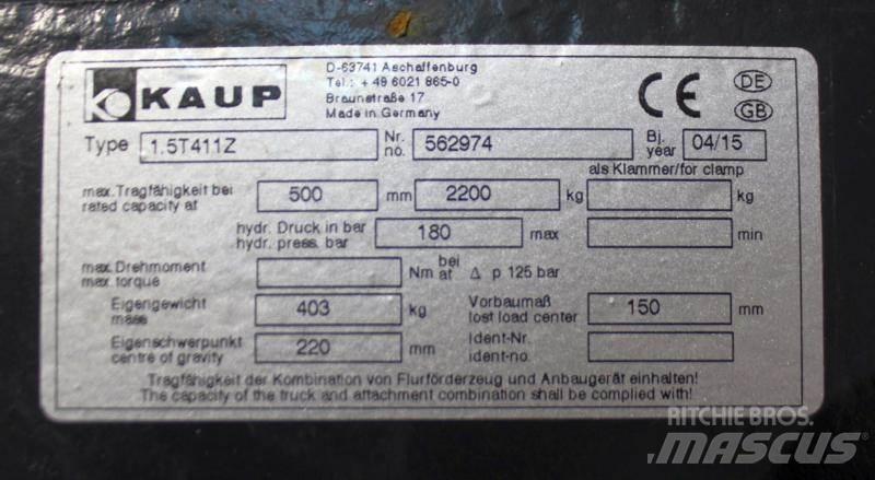 Kaup 1,5T411Z Ostala oprema i komponente