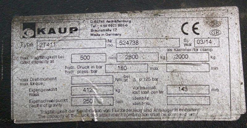 Kaup 2T411 Ostala oprema i komponente