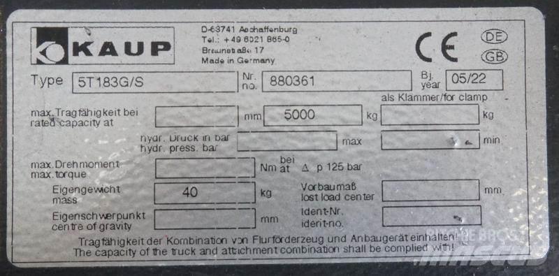 Kaup 5T183G/S Ostala oprema i komponente