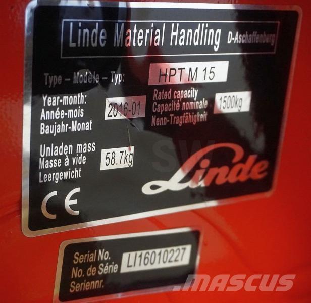 Linde HPT M 15 Ručni paletar