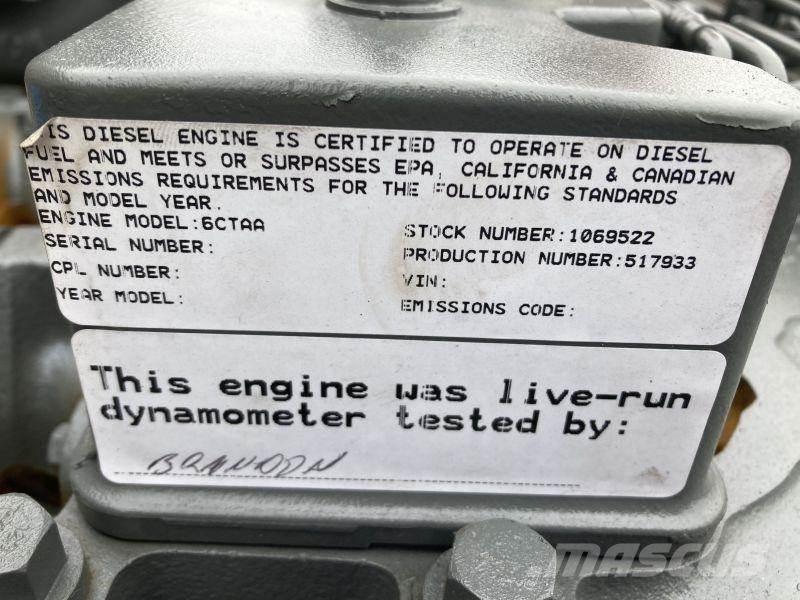 Cummins 6CT8.3 Motori za građevinarstvo