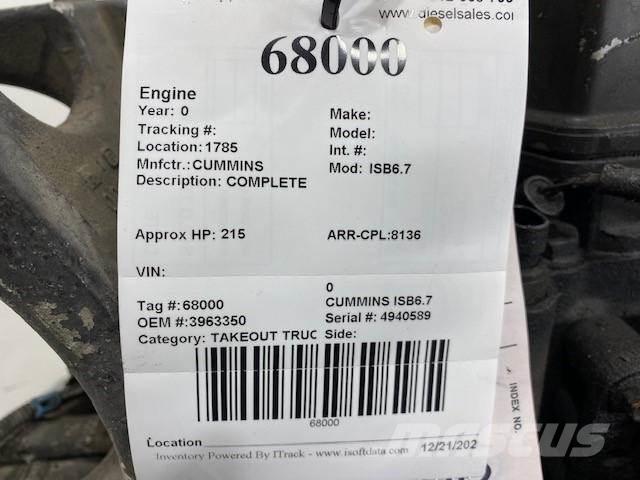 Cummins ISB6.7 Motori za građevinarstvo