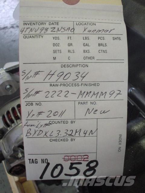 Yanmar 4TNV98-ZNSAD Motori za građevinarstvo