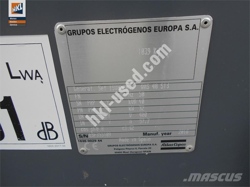 Atlas Copco QAS 40 KDS Ostali generatori