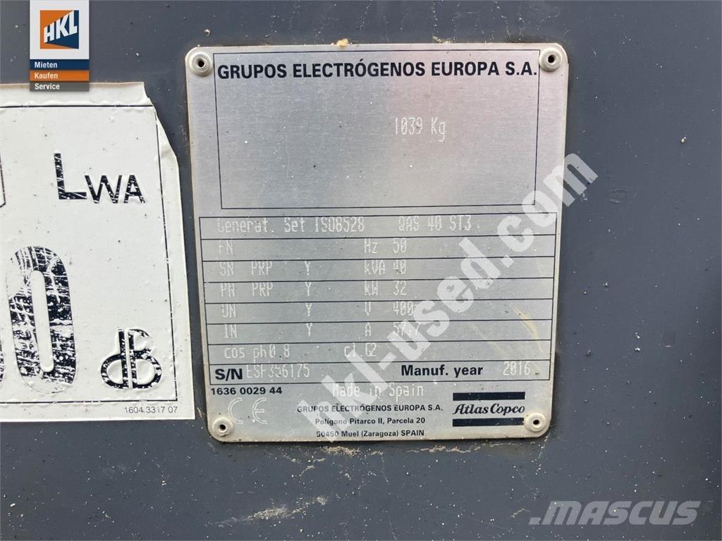 Atlas Copco QAS 40 KDS Ostali generatori