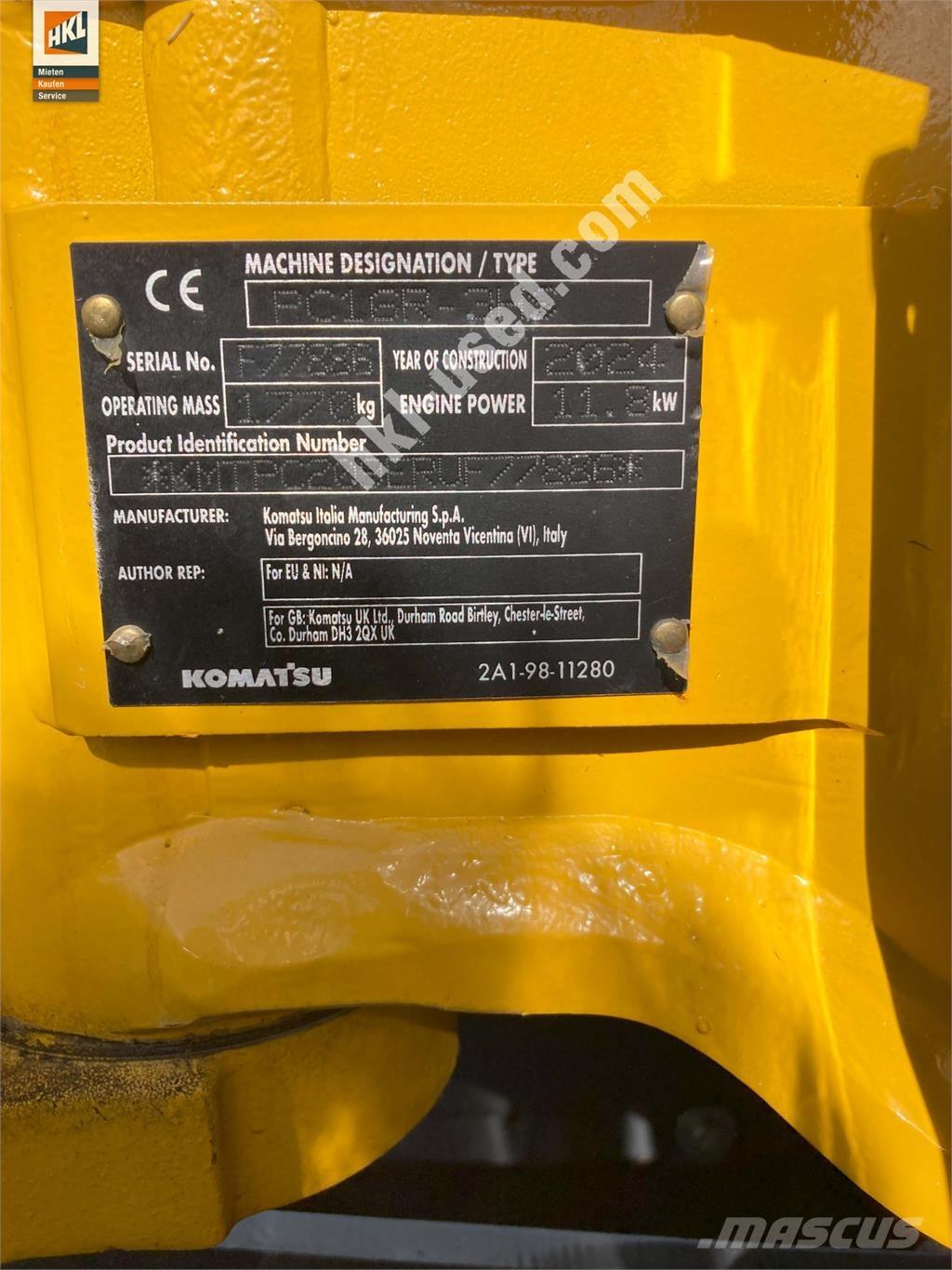 Komatsu PC 16 R-3HS Mini bageri < 7t