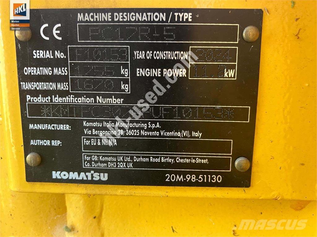Komatsu PC 17 R-5 Mini bageri < 7t