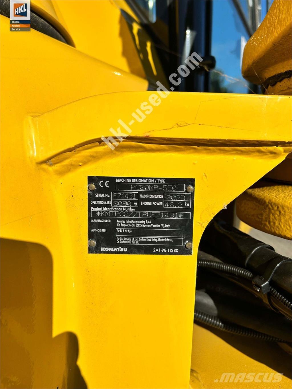 Komatsu PC 80 MR-5 Mini bageri < 7t
