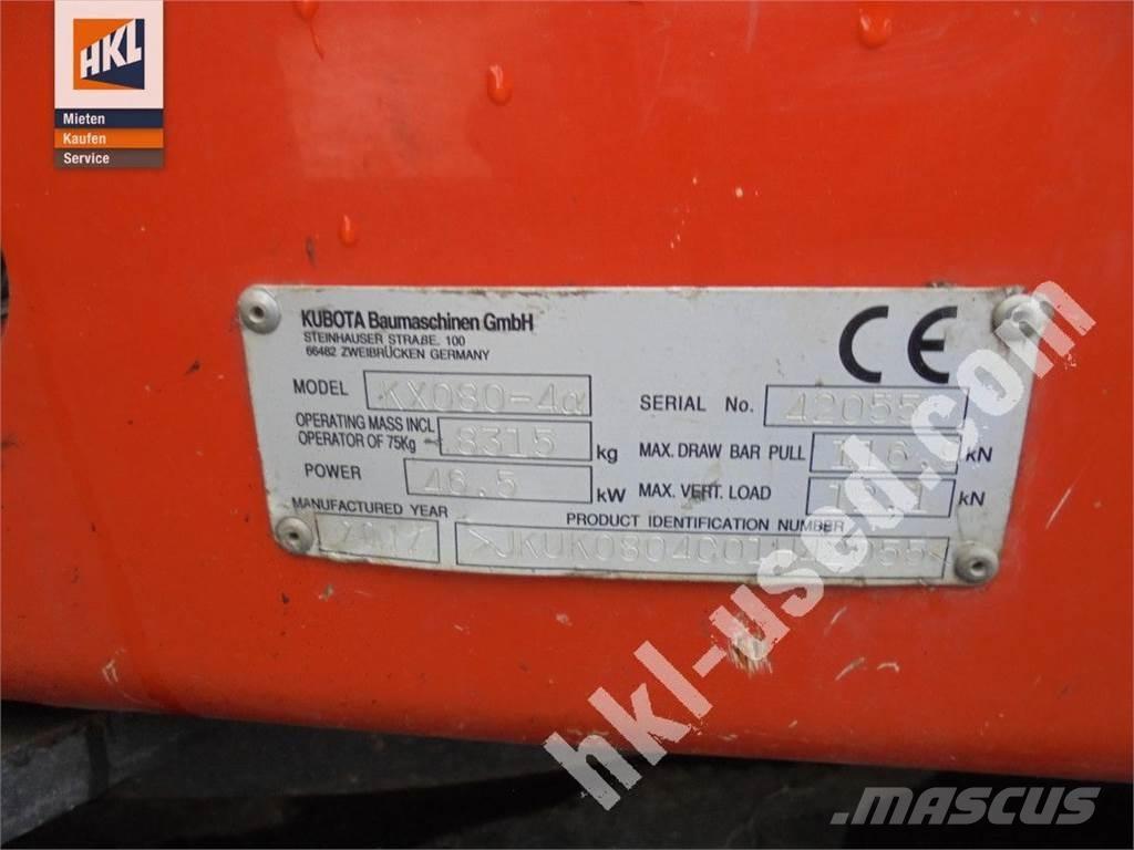 Kubota KX 080-4 Mini bageri < 7t