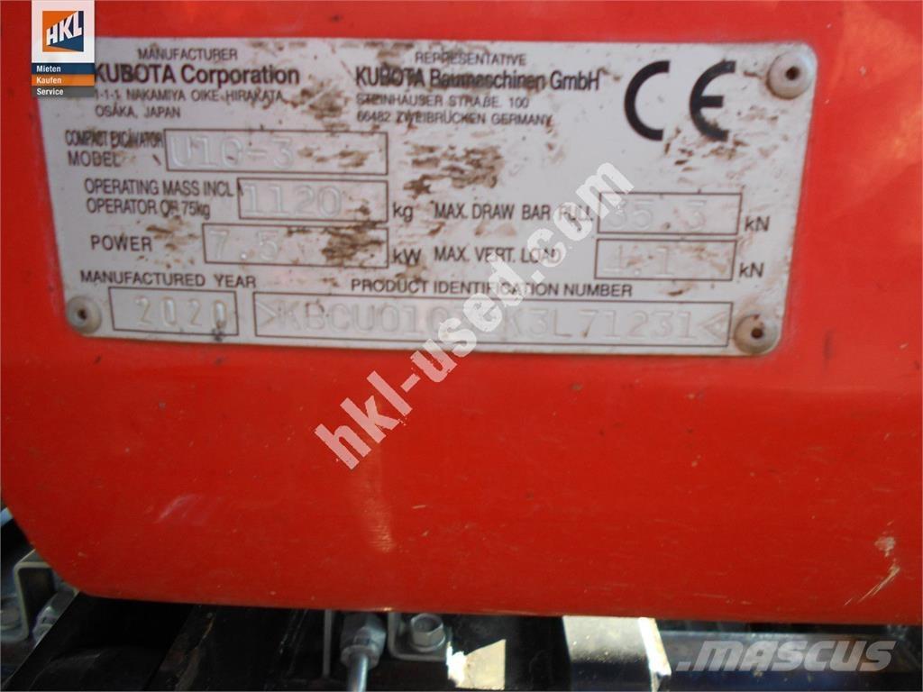 Kubota U 10-3 Mini bageri < 7t