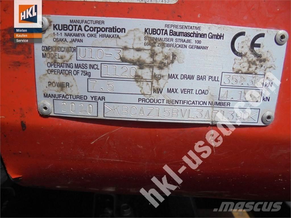 Kubota U 10-3 Mini bageri < 7t